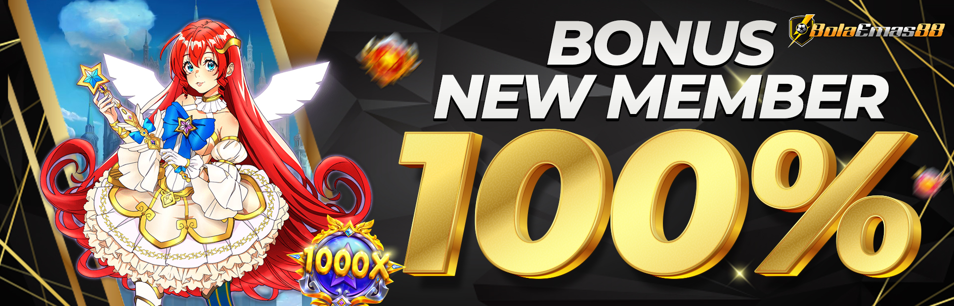 PROMO BONUS 100% NEW MEMBER